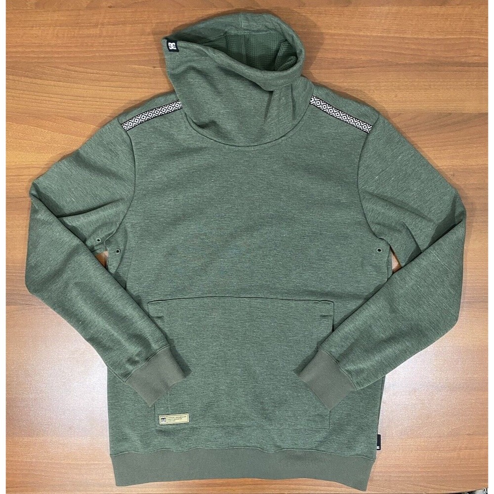 DC Veneer Mid Layer High Neck Pullover Sweatshirt Womens XL Green
